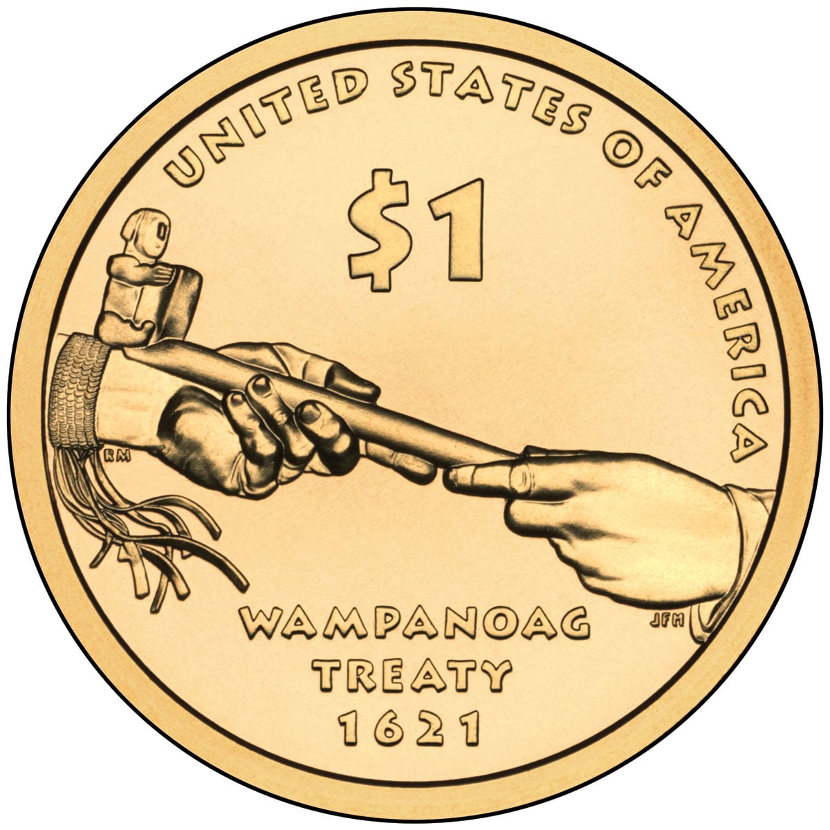 2011 Native American One Dollar Uncirculated Reverse