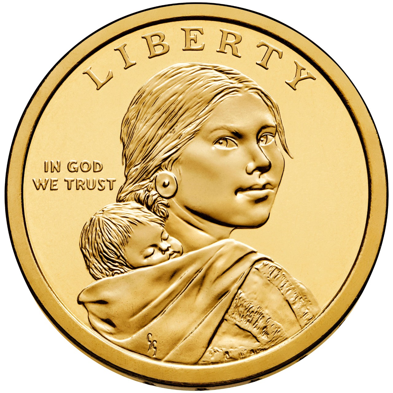 2013 Native American One Dollar Uncirculated Obverse