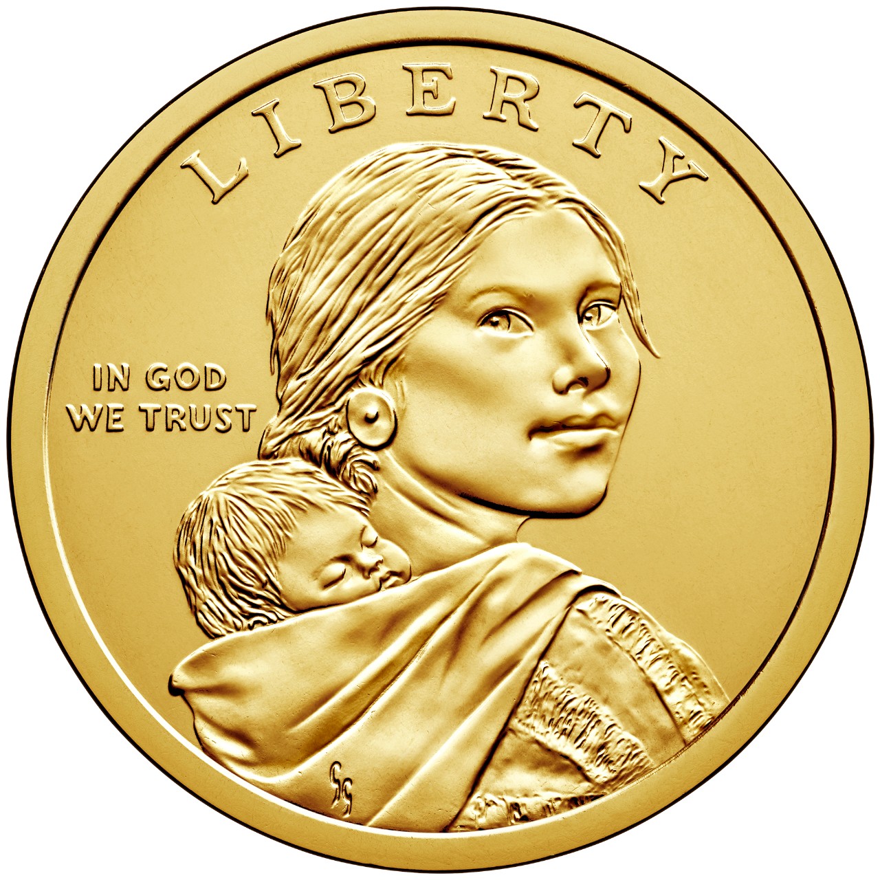 2017 Native American One Dollar Uncirculated Coin Obverse