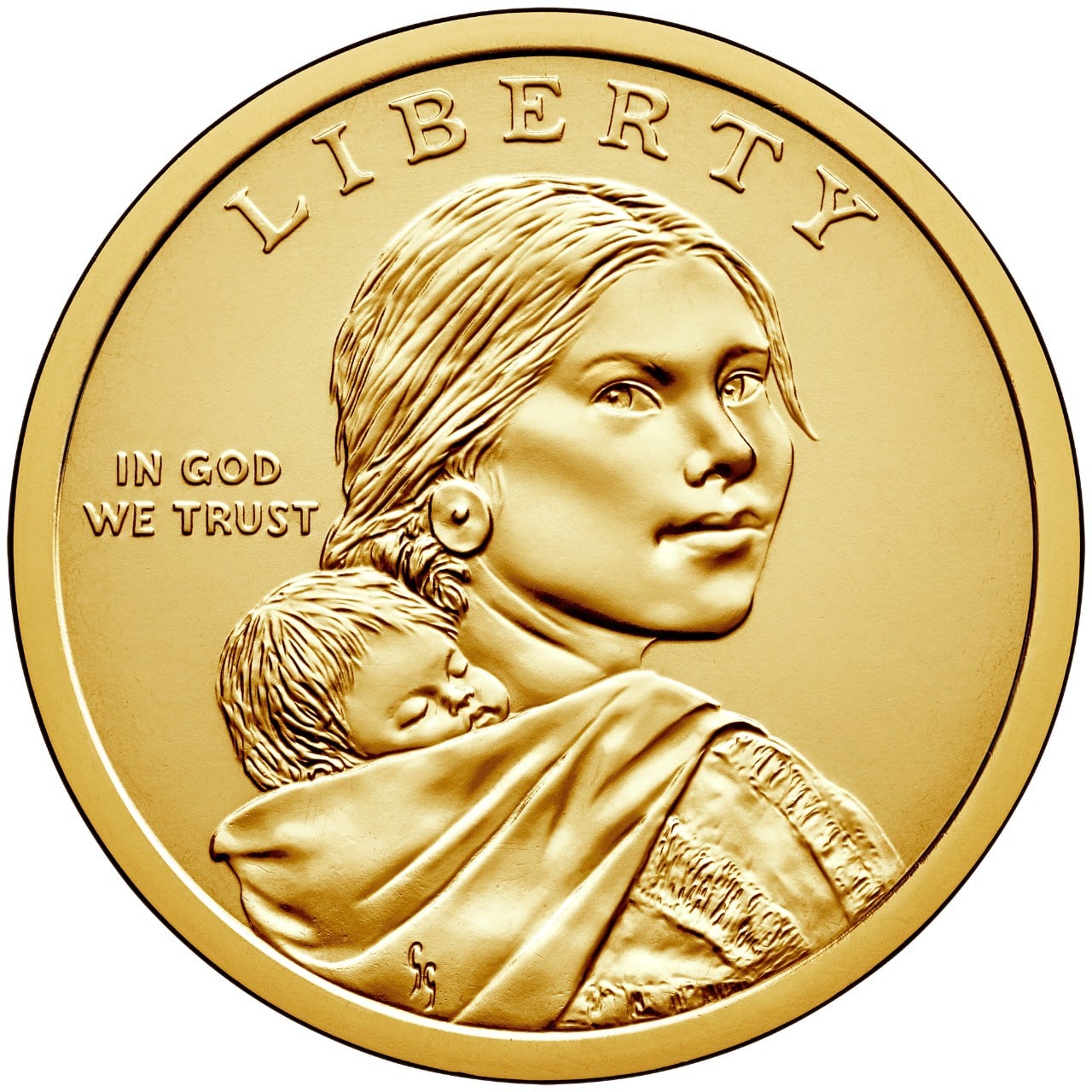 2018 Native American One Dollar Uncirculated Coin Obverse