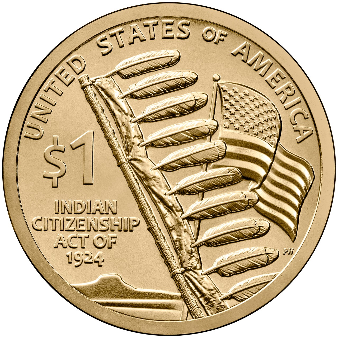 2024 Native American $1 Uncirculated Coin Reverse