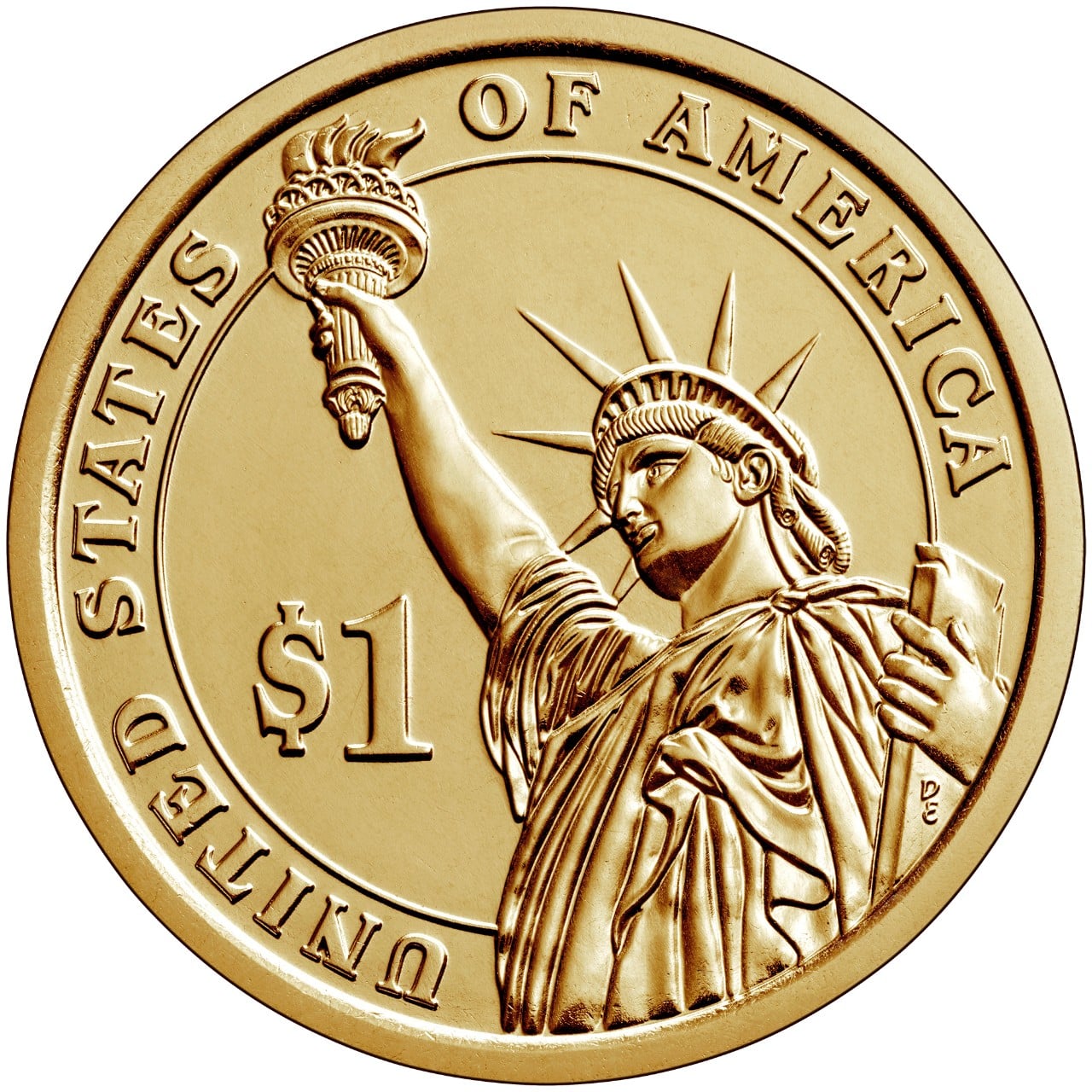 2020 Presidential $1 Coin George H.W. Bush Uncirculated Reverse