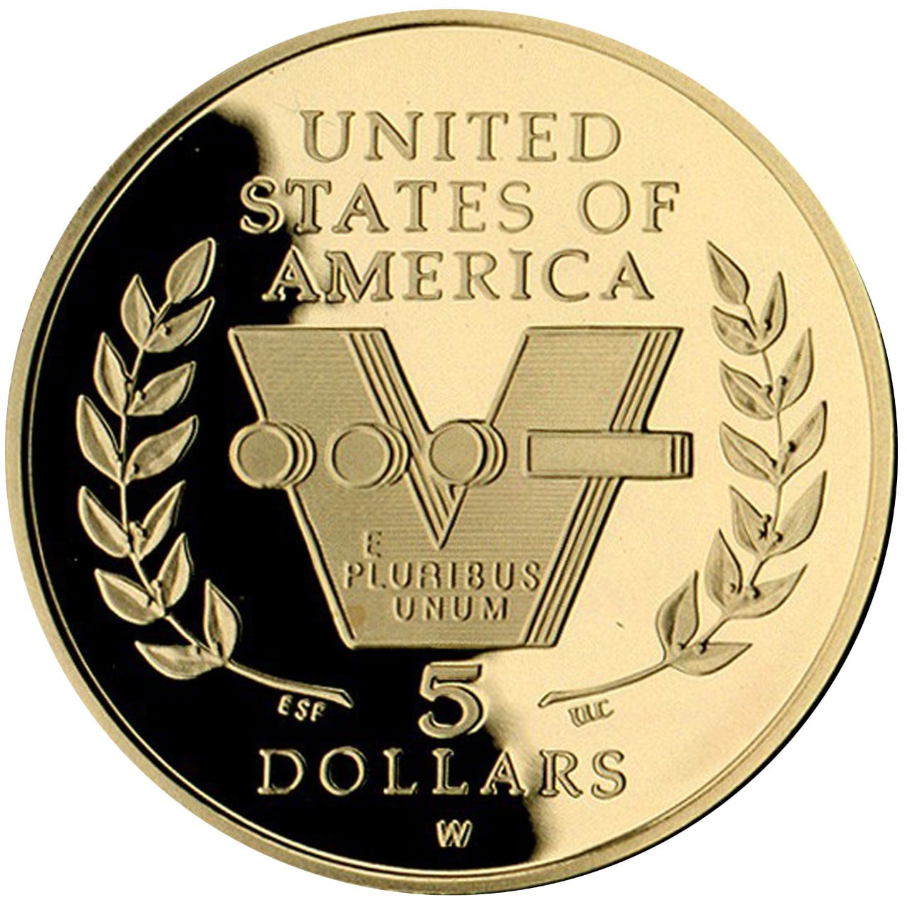 1993 World War II Commemorative Proof Reverse