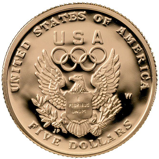 1992 Olympics France and Spain Commemorative Gold Proof Reverse
