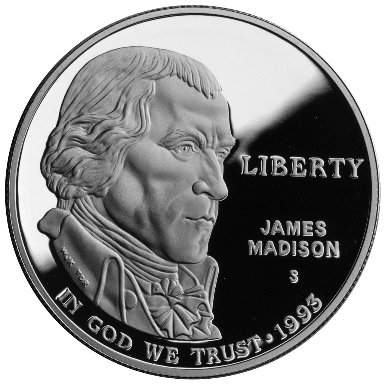 1993 Bill of Rights Silver Dollar Proof Obverse