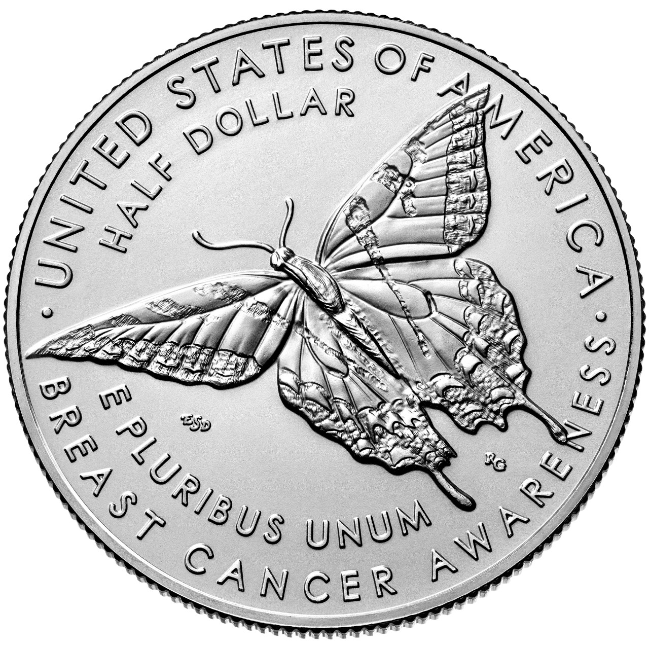 2018 Breast Cancer Awareness Commemorative Clad Uncirculated Coin Reverse