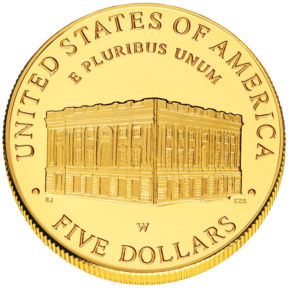 2001 United States Capitol Visitor Center Commemorative Gold Uncirculated Reverse