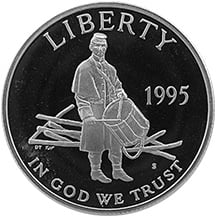 1995 Civil War Battlefield Commemorative Clad Half Dollar Uncirculated Obverse