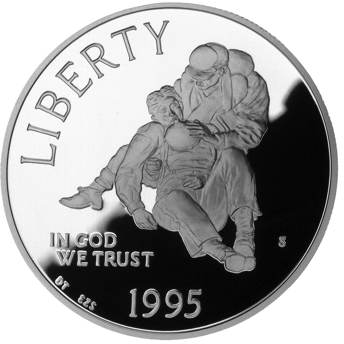 1995 Civil War Battlefield Silver Proof Obverse