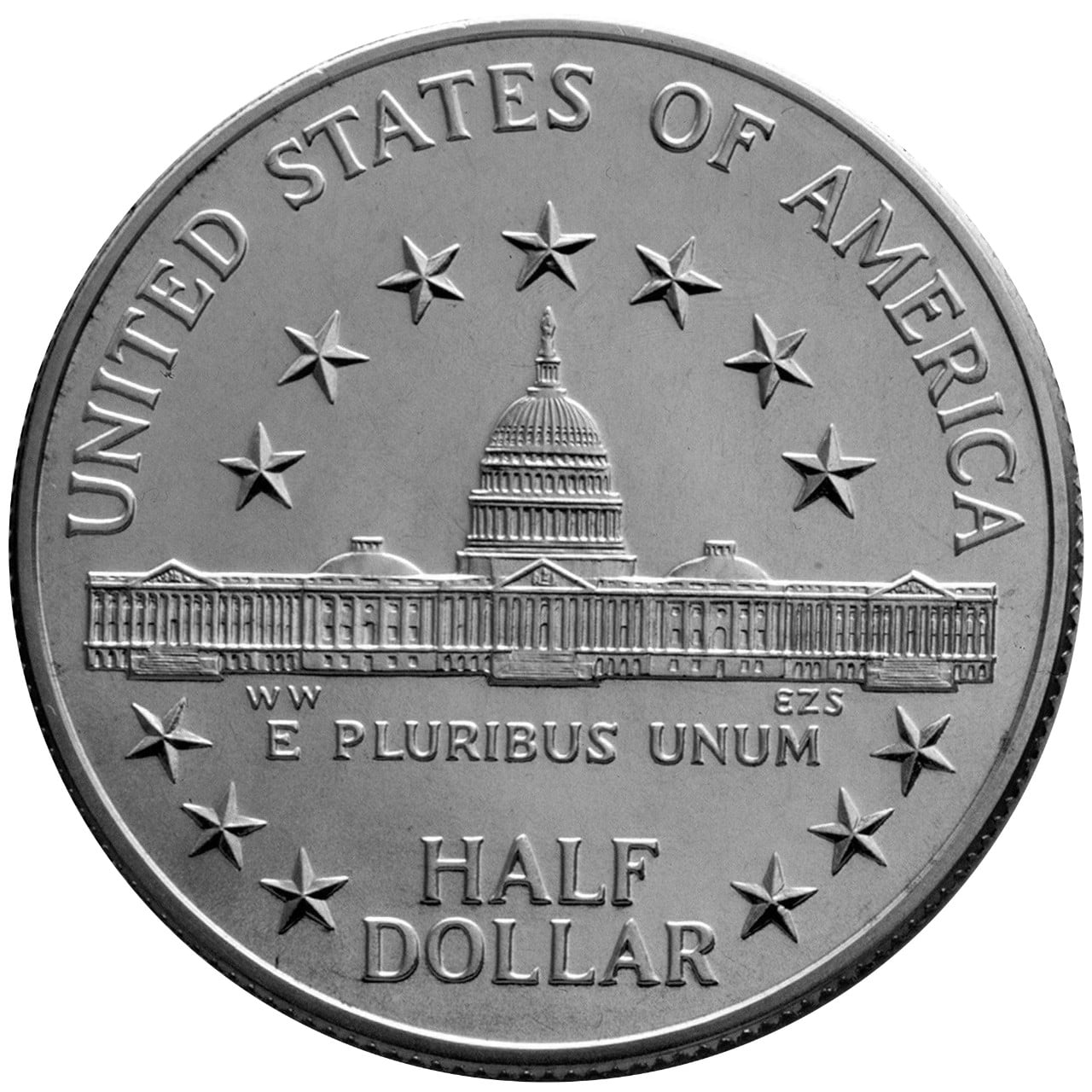 1989 Congress Bicentennial Clad Half Dollar Reverse
