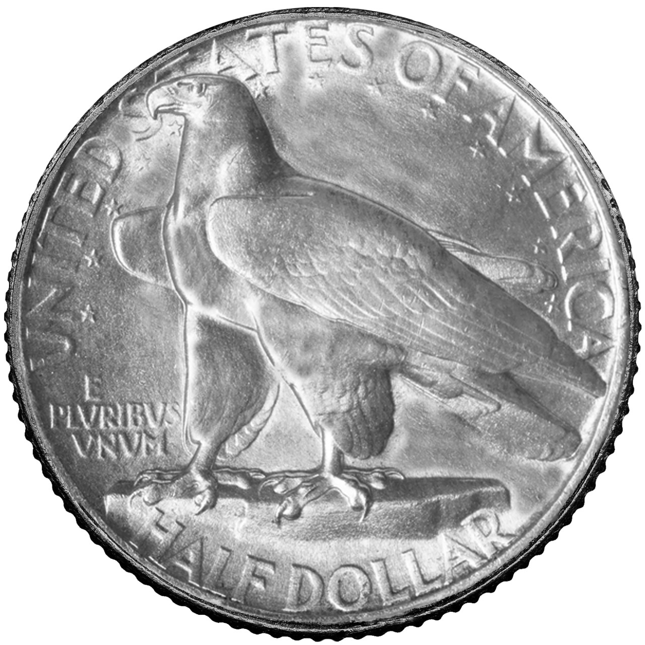 1935 Connecticut Tercentenary Silver Half Dollar Reverse