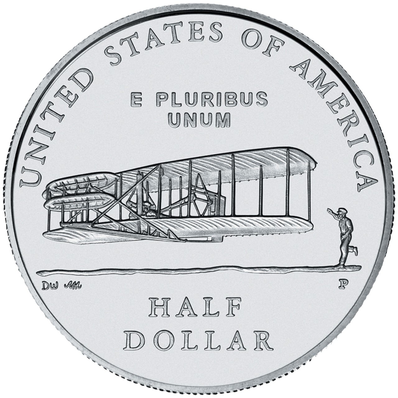 2003 First Flight Centennial Commemorative Clad Half Dollar Uncirculated Reverse