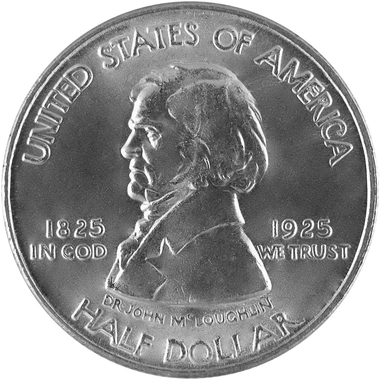 1925 Fort Vancouver Centennial Silver Half Dollar Obverse