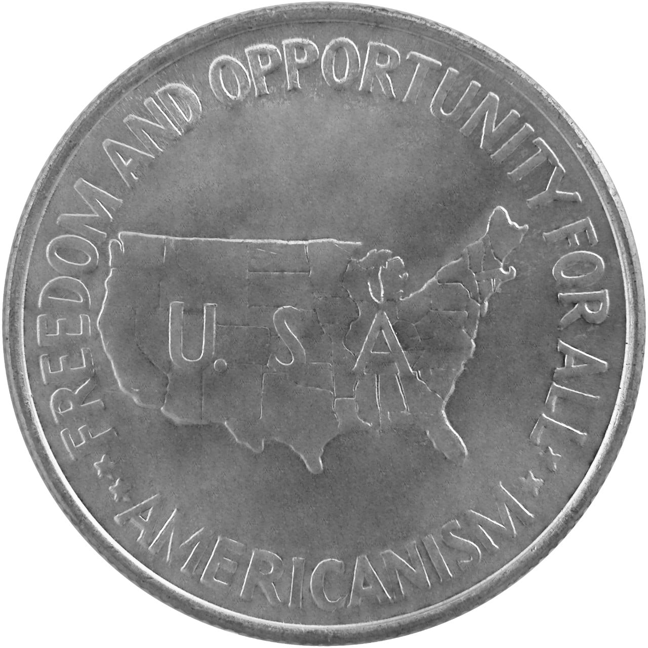 1952 George W. Carver Booker T. Washington Commemorative Silver Half Dollar Coin Reverse