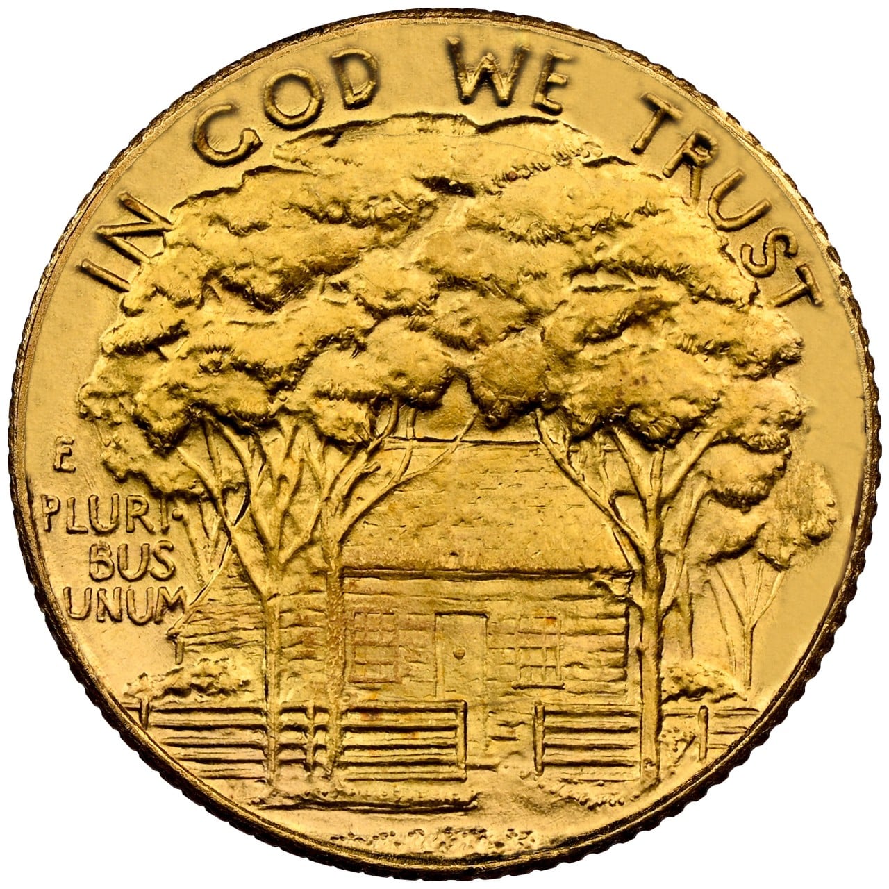 1922 Grant Commemorative Gold Dollar Reverse