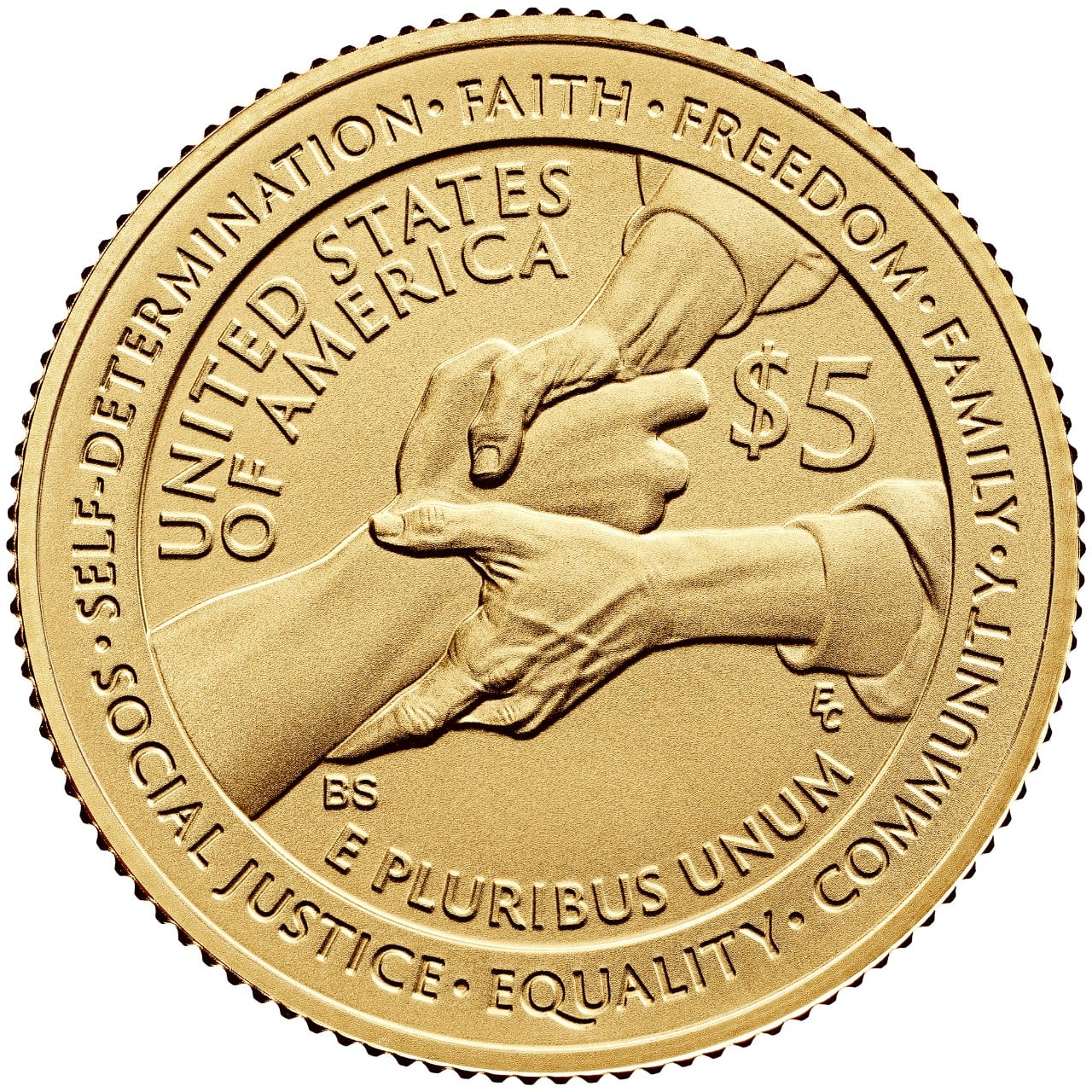 2024 Harriet Tubman Commemorative Gold Uncirculated Reverse