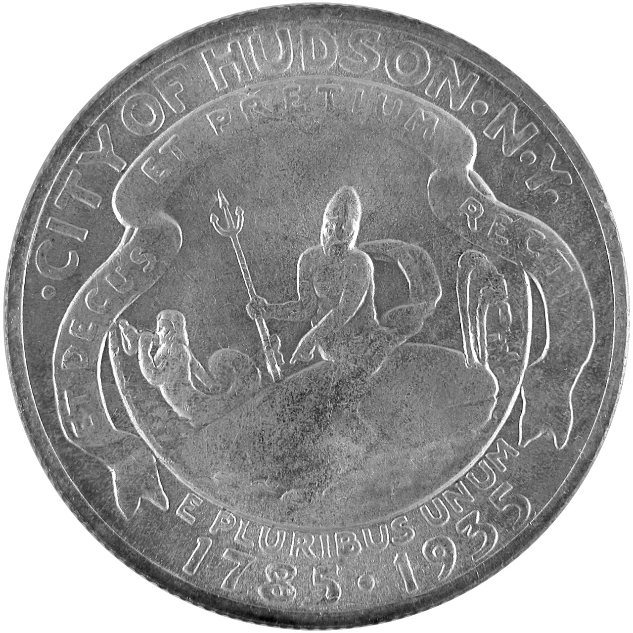 1935 Hudson New York Sesquicentennial Silver Half Dollar Obverse