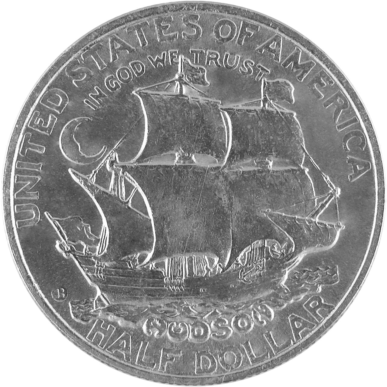 1935 Hudson New York Sesquicentennial Silver Half Dollar Reverse