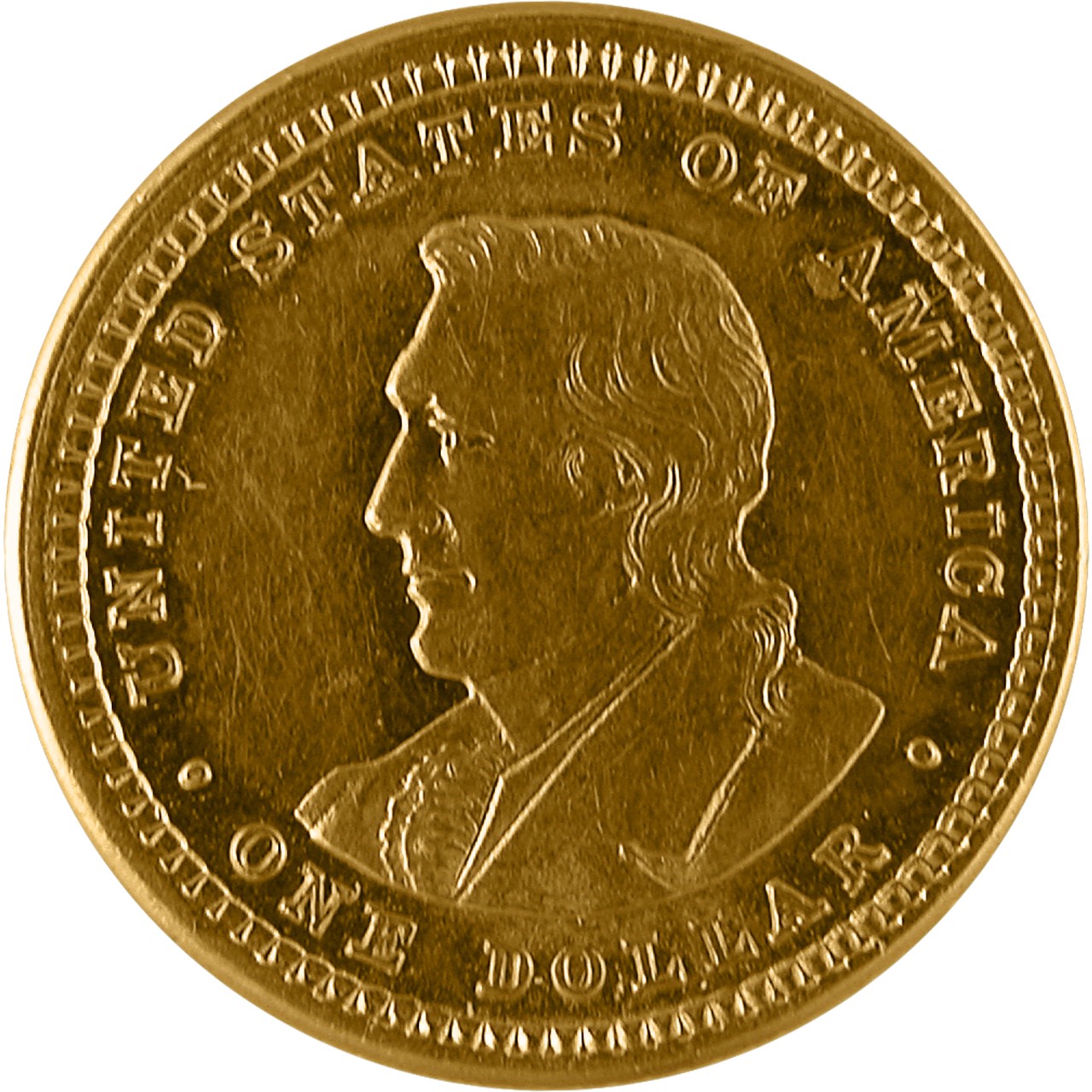 1904-05 Lewis Clark Centennial Exposition Gold Dollar Reverse