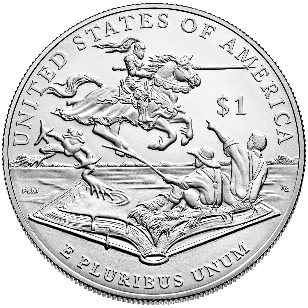 2016 Mark Twain Commemorative Silver Uncirculated Reverse