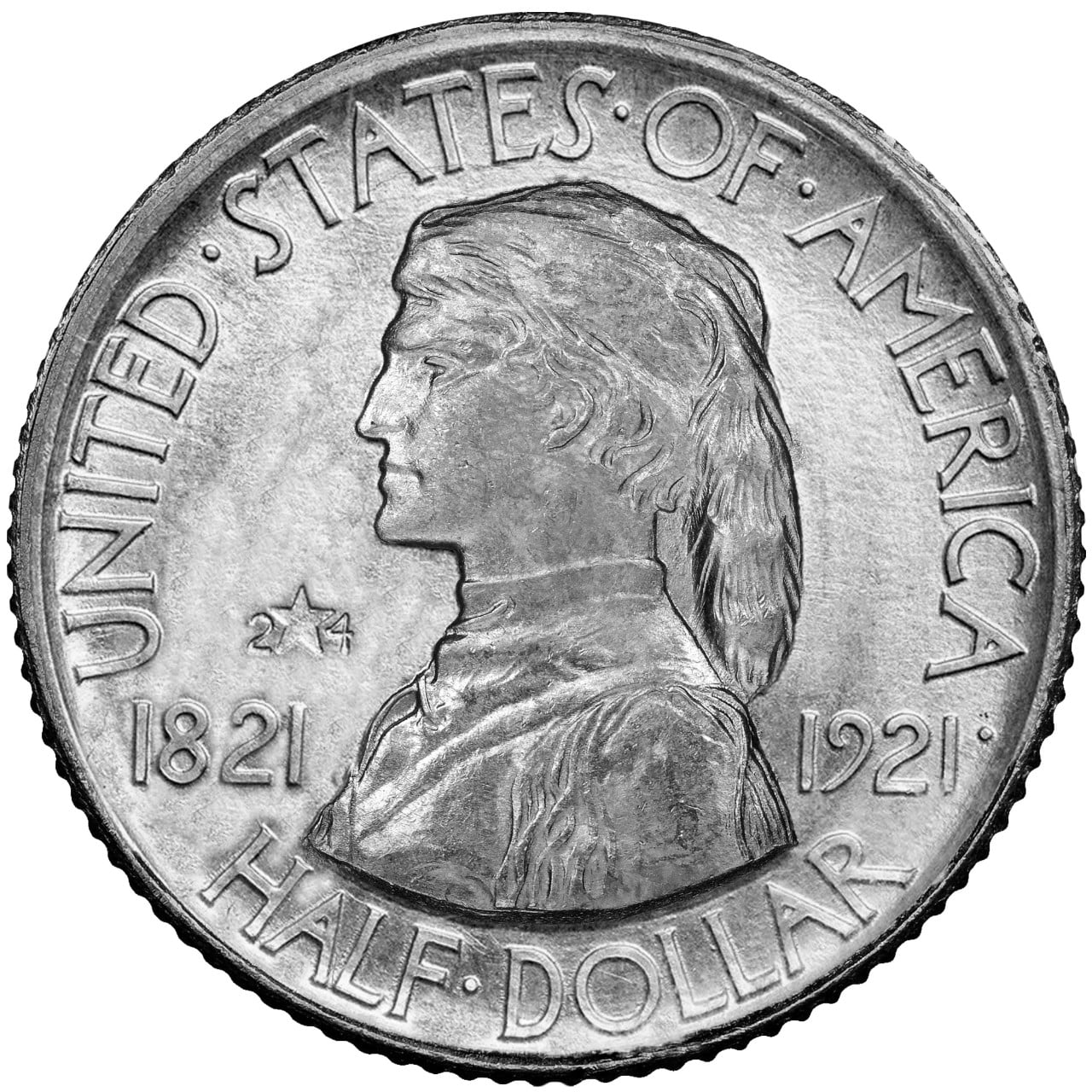 1921 Missouri Commemorative Half Dollar Obverse