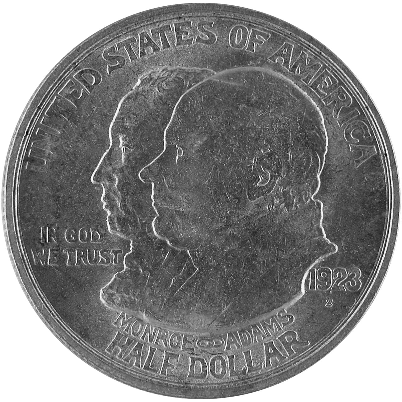 1923 Monroe Doctrine Centennial Silver Half Dollar Obverse