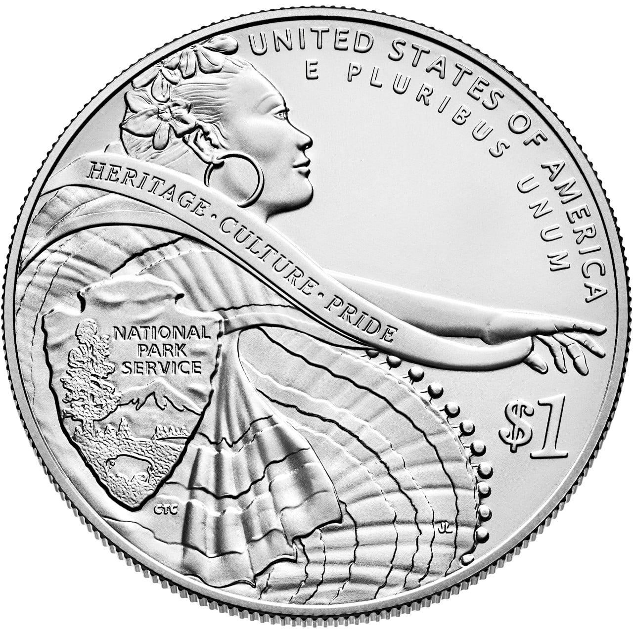 2016 National Park Service Centennial Commemorative Silver Uncirculated Reverse