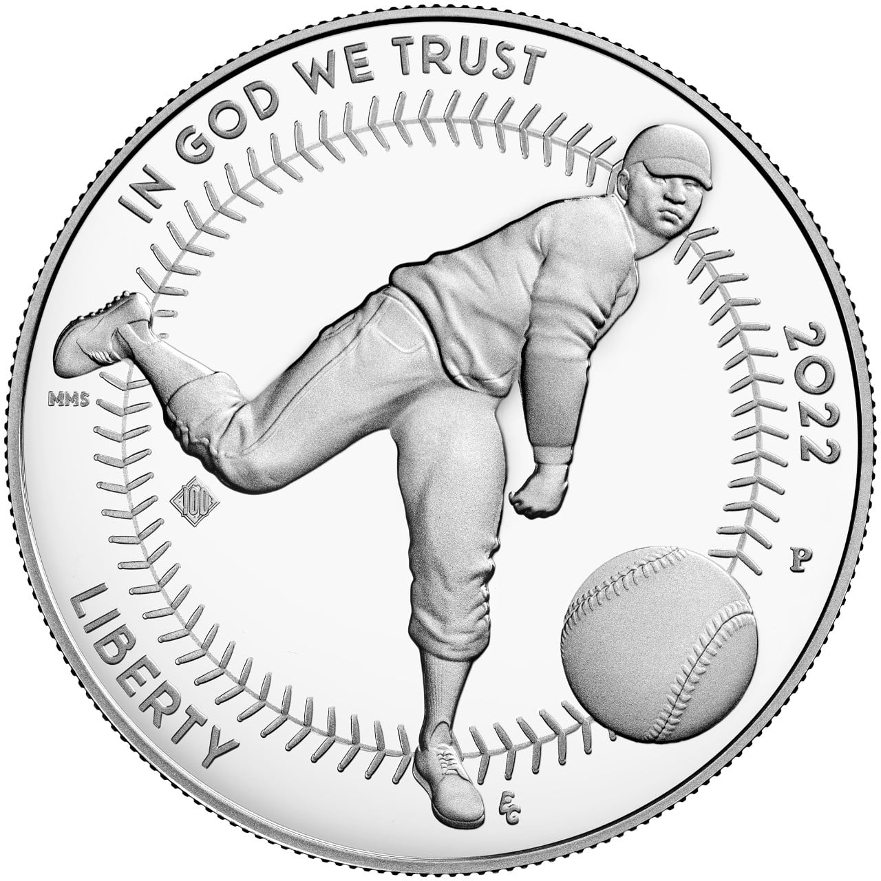 2022 Negro Leagues Baseball Commemorative Silver Proof Privy Mark Obverse