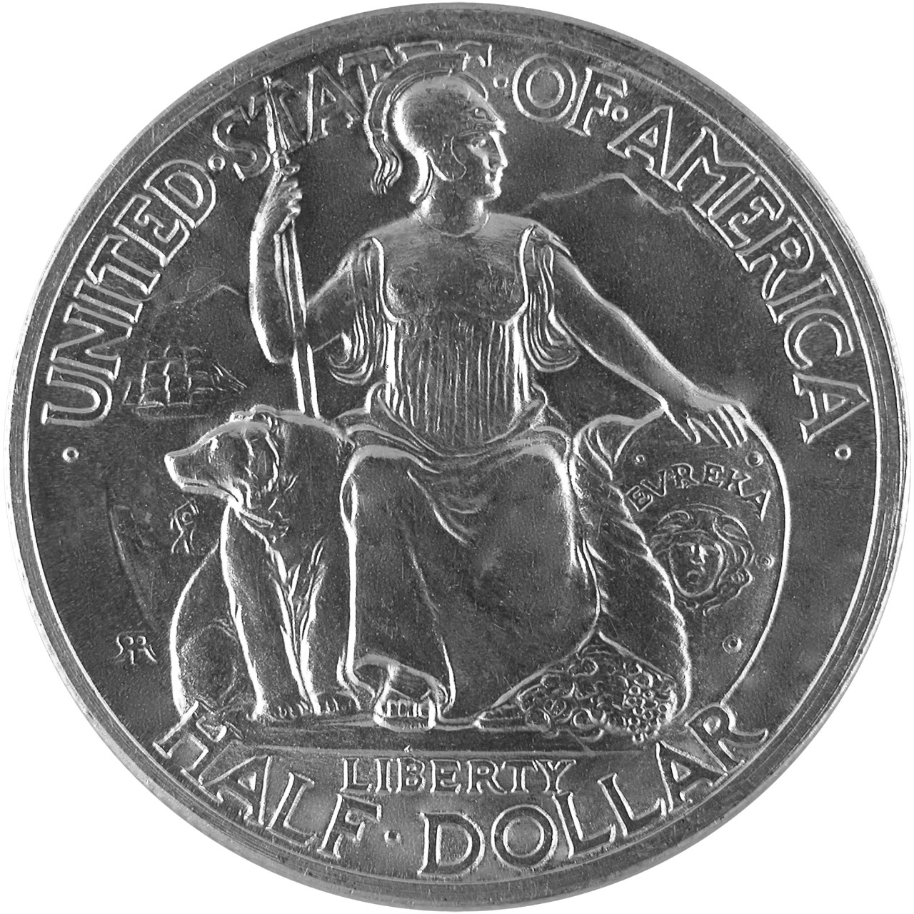 1935 San Diego California Pacific Expo Silver Half Dollar Obverse
