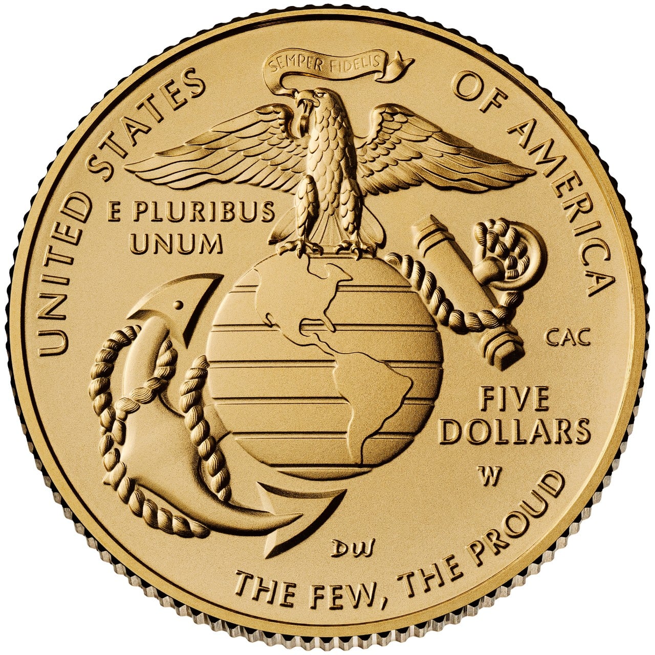 2025 U.S. Marine Corps Uncirculated Gold Reverse