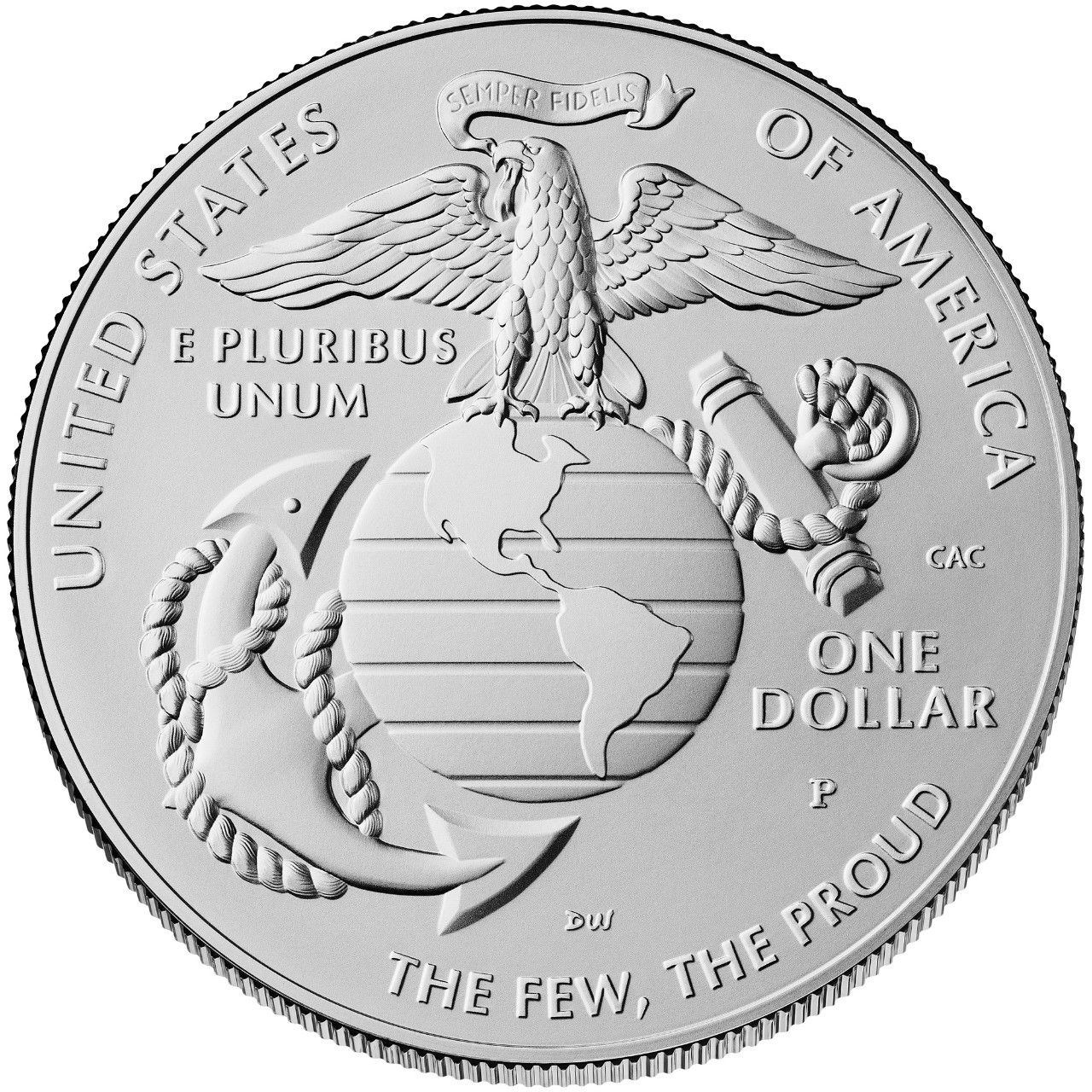 2025 U.S. Marine Corps Uncirculated Silver Reverse