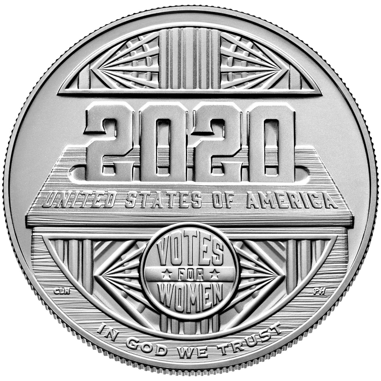 2020 Women's Suffrage Centennial Commemorative Silver Dollar Uncirculated Reverse