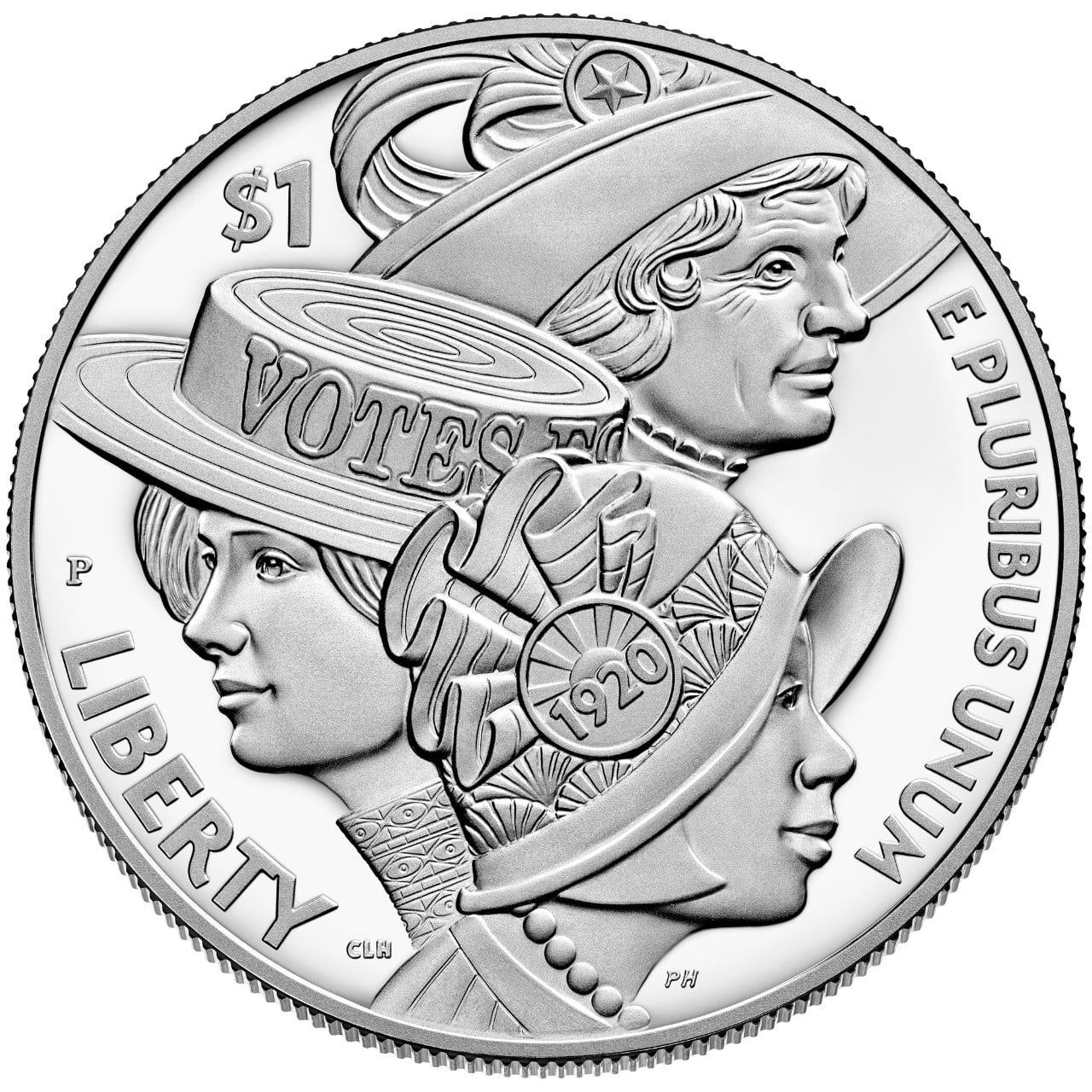 2020 Women's Suffrage Centennial Commemorative Silver Dollar Proof Obverse