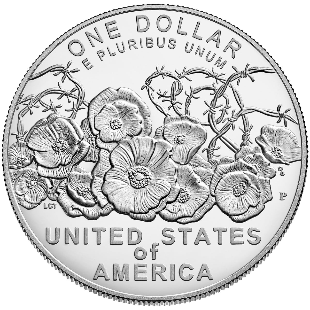 2018 World War I Centennial Commemorative Silver Proof Reverse