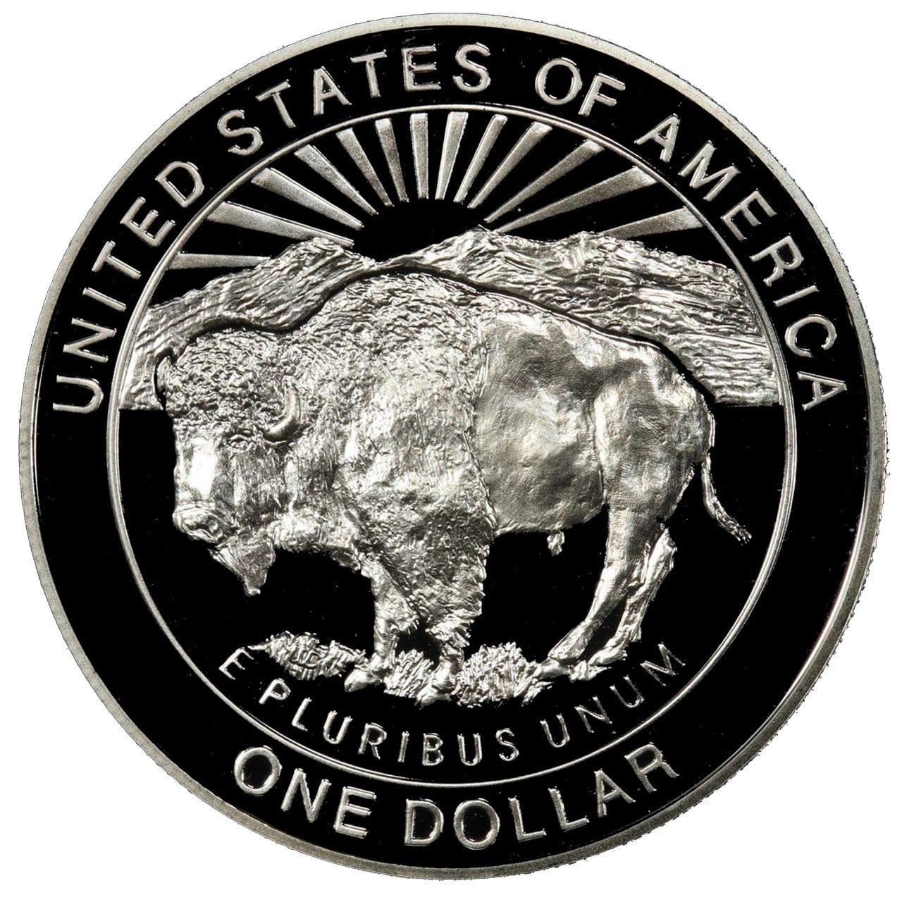 1999 Yellowstone Commemorative Proof Reverse