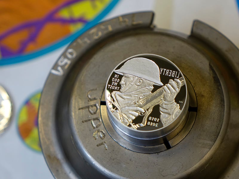 World War I Centennial Silver Dollar die