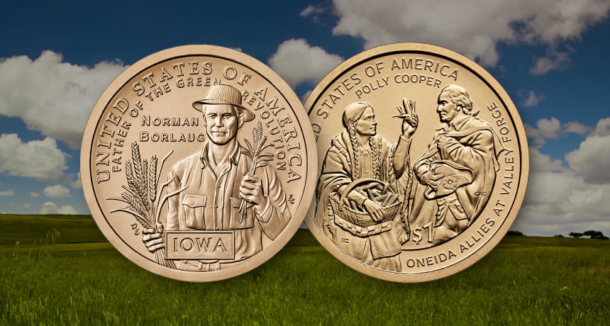 Iowa American Innovation & Native American Dollar Coins