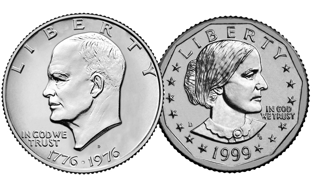 Eisenhower & Susan B. Anthony Dollars