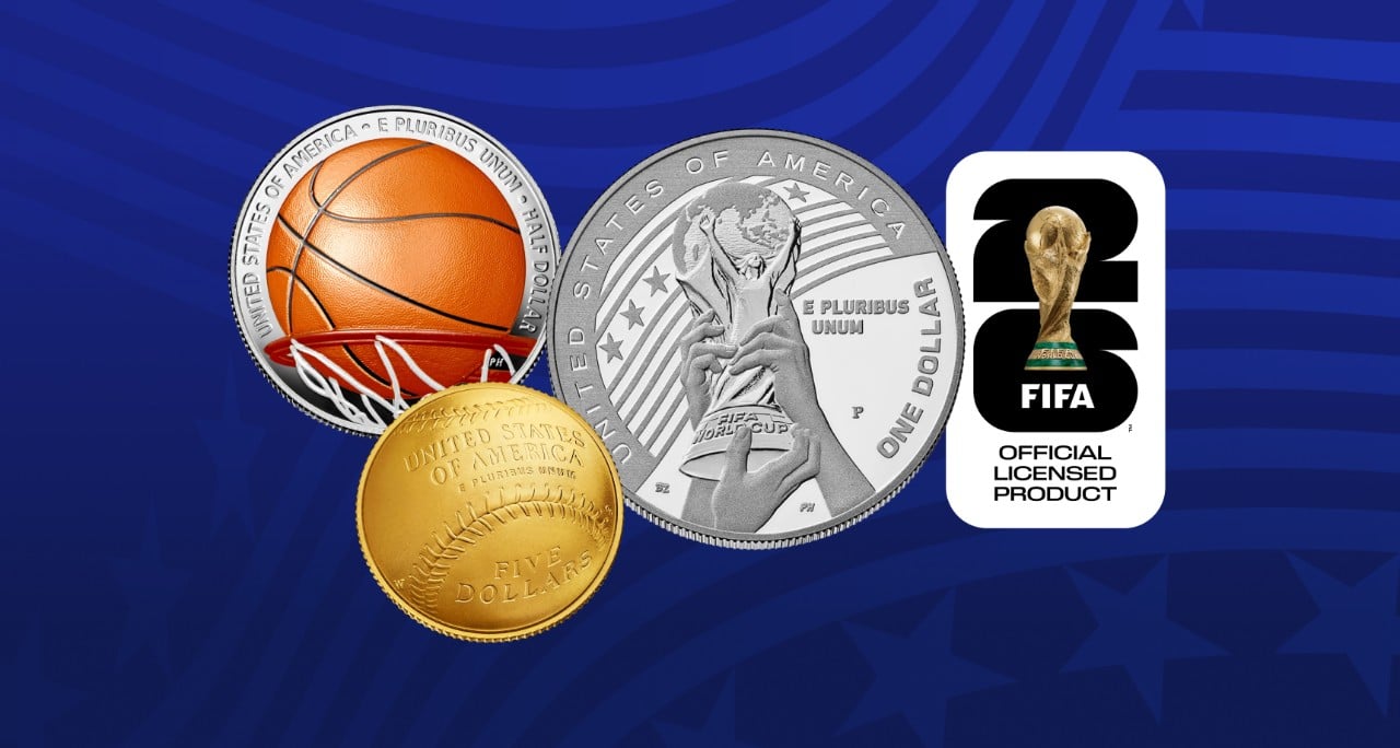 U.S. Mint Sports Coins Graphic