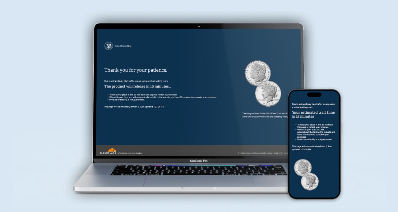 U.S. Mint Waiting Room Screenshot