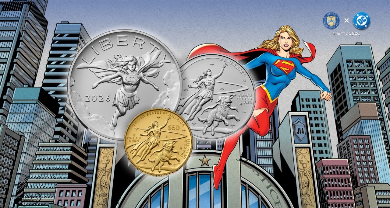 Supergirl Coin and Medals Graphic