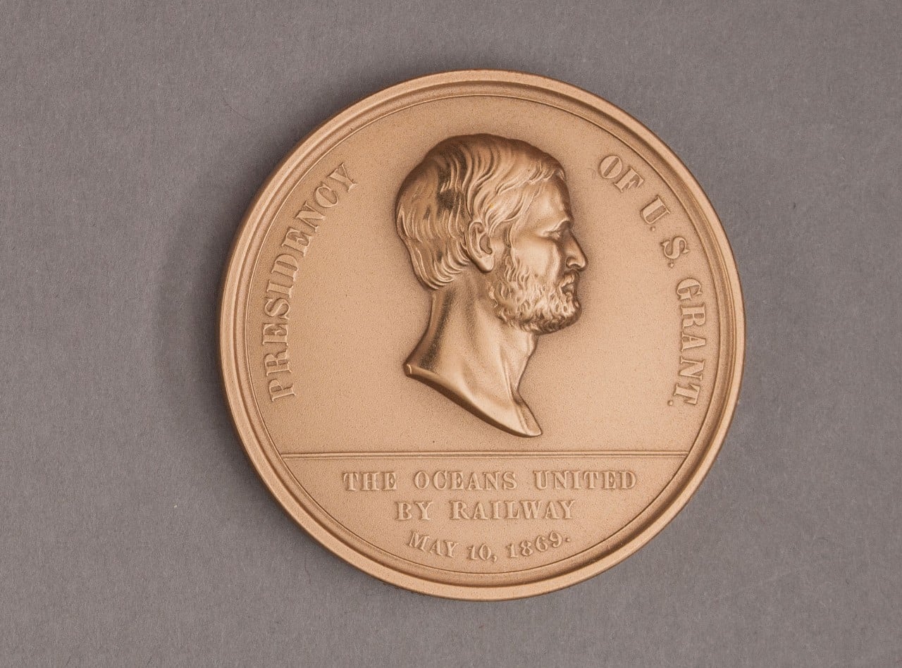 1869 Pacific Railroad Medal Obverse