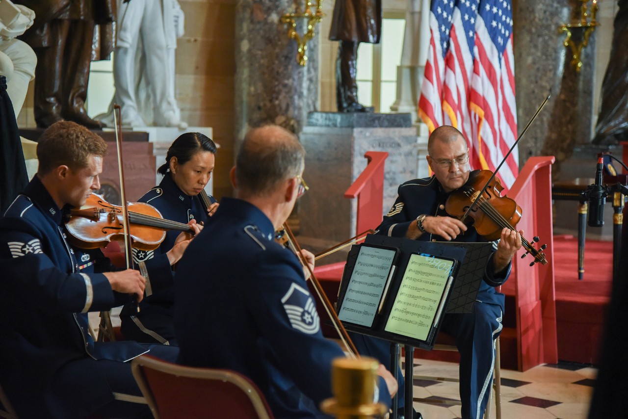 Military Band at Greg LeMond Congressional Gold Medal