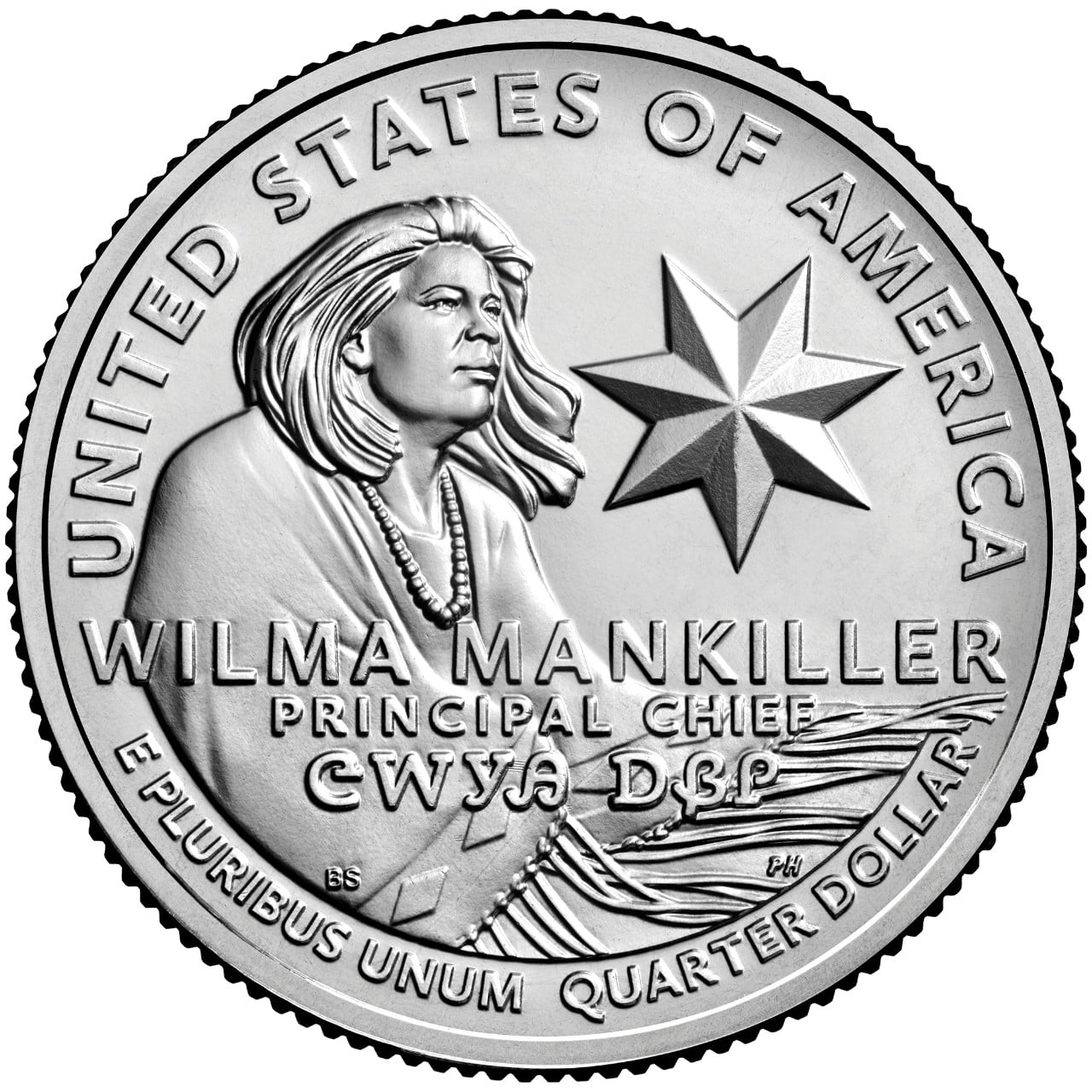 2022 American Women Quarters Coin Wilma Mankiller Uncirculated Reverse