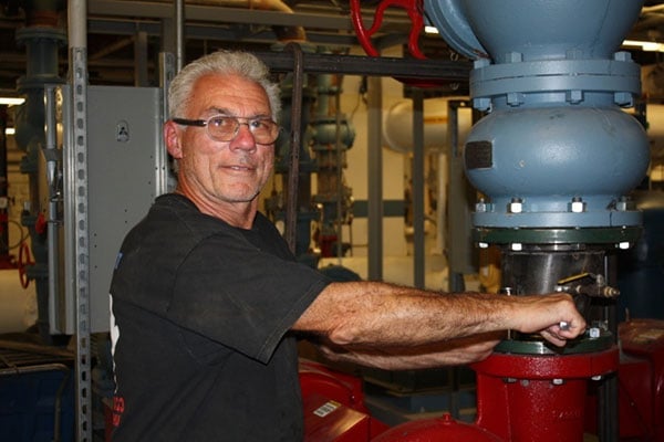 Louis Massanova helps keep the Philadelphia Mint running.