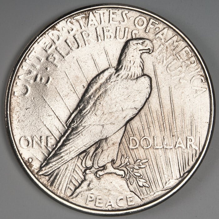 1934 Peace Dollar Reverse Philadelphia