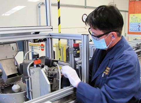 Victor Gomez is one of four heat treaters at the U.S. Mint at San Francisco.