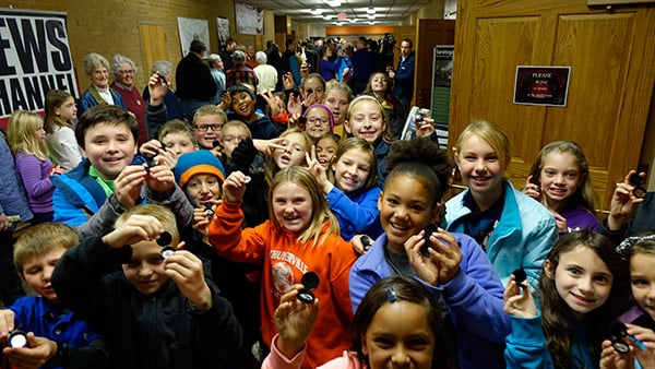 Fourth Graders at the Saratoga National Historical Park Quarter Launch
