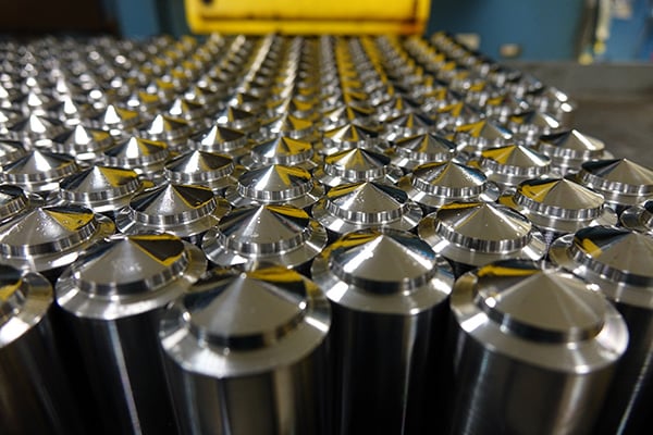 Cylinders of tool steel before being made into dies.