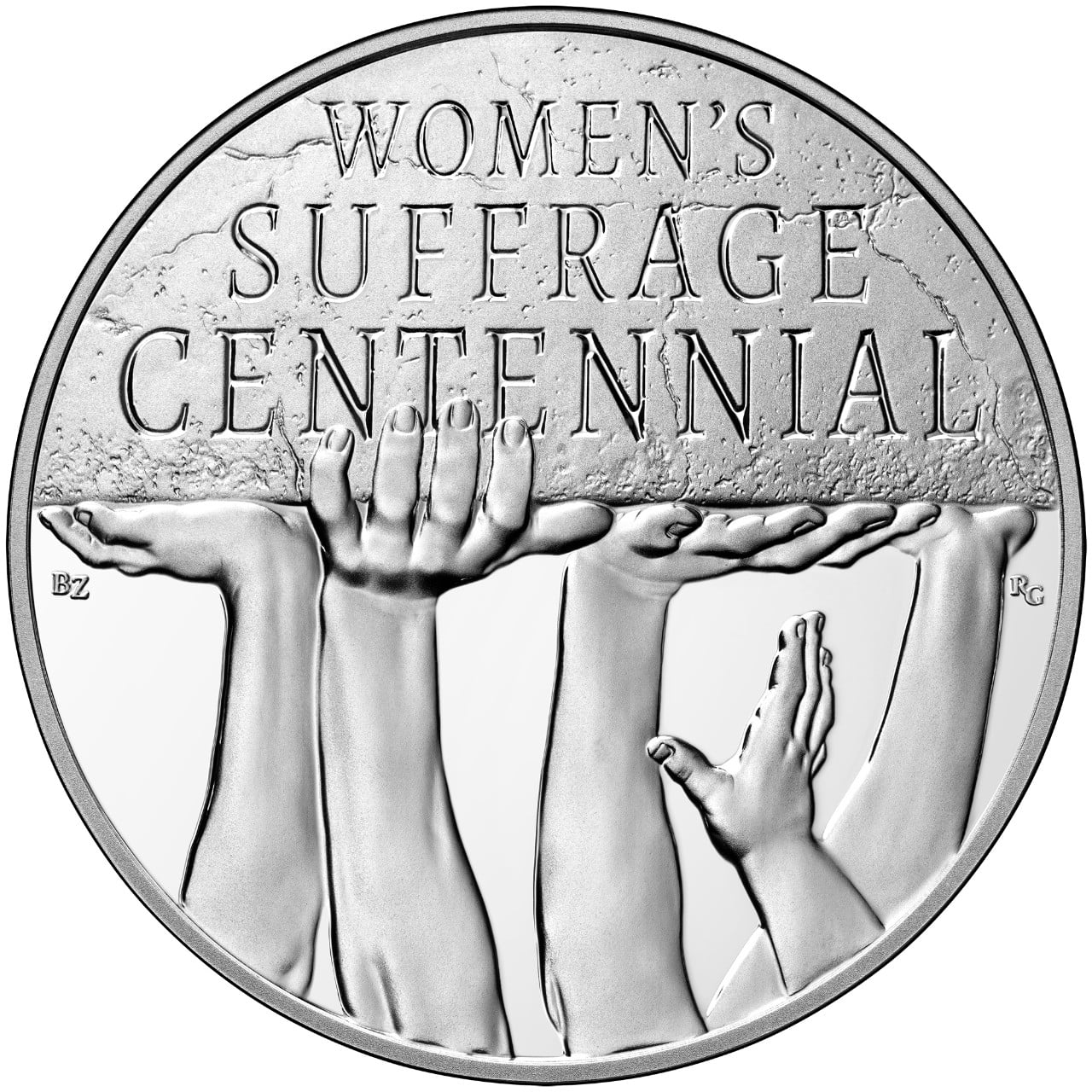 2020 Women's Suffrage Centennial Silver Medal Obverse